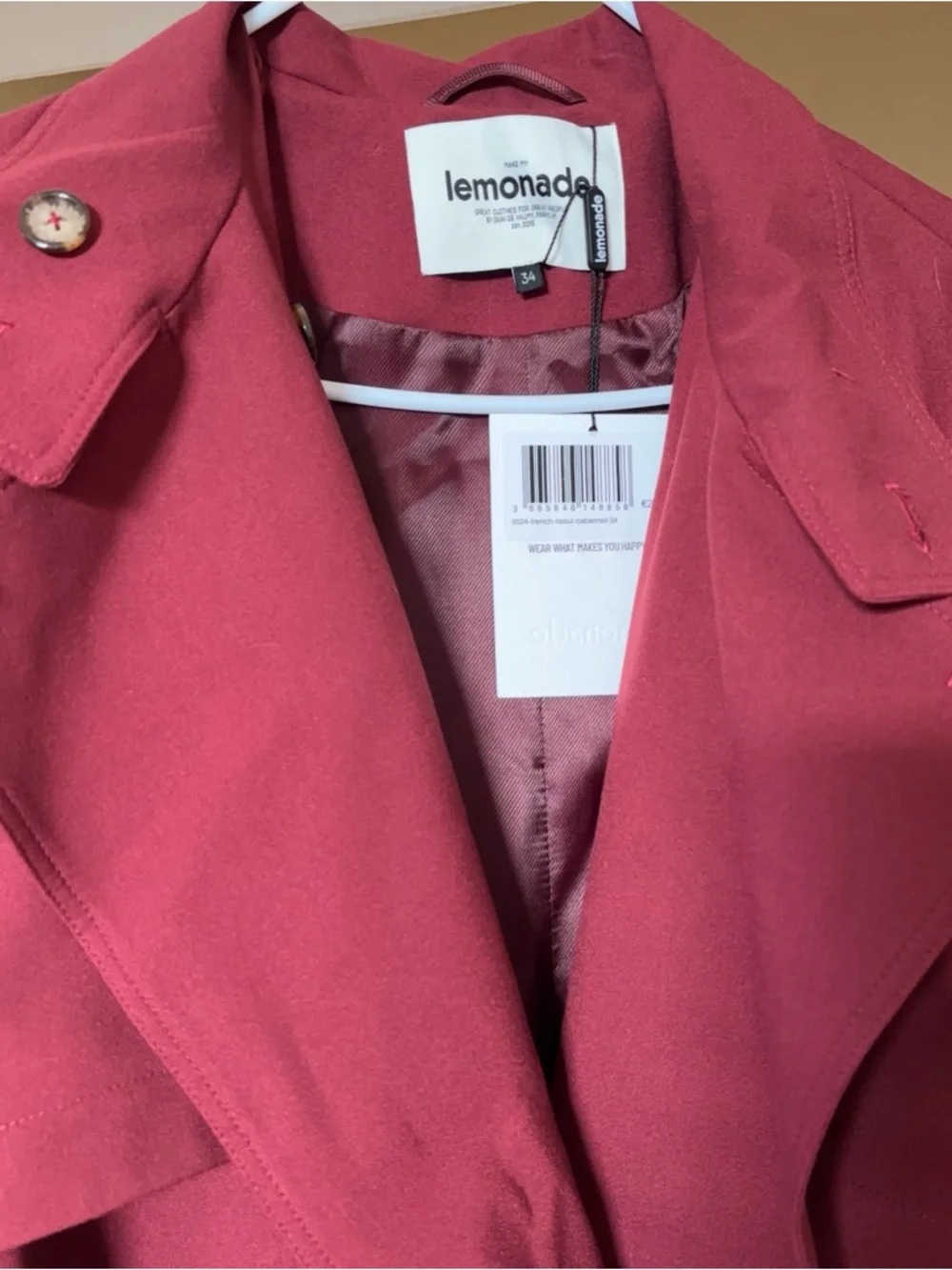 Raoul Trench Jacket in Cabernet - Picture 10 of 12